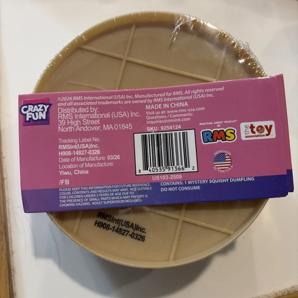 Viral Five Below Mystery Squishy Dumpling Bun~New~Purple Holographic Edition